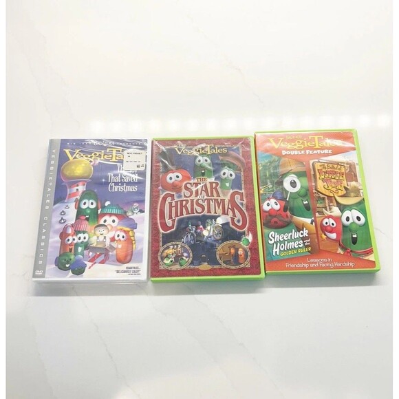 Veggie Tales DVD Lot of 11 Veggie Tales Easter, Christmas Featuring Bob & Larry - Picture 7 of 8